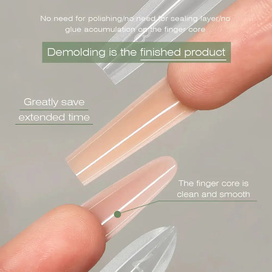 MR NAIL sandwich dual form: remove the mold and the extension is finished, no filing needed