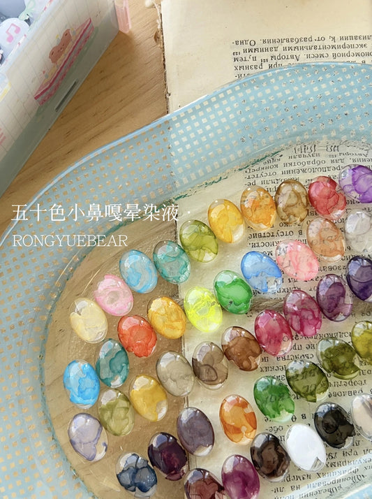 Rongyue Bear Teeny-Weeny Nail Ink Set, 50 Colors Fast-Dry, Low-Odor photo 1