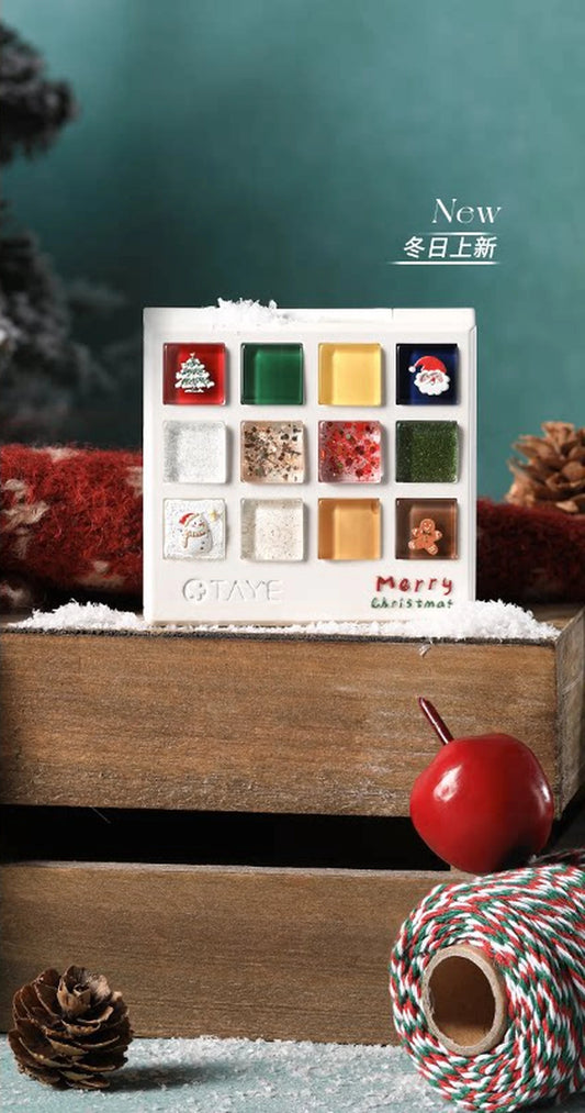 TAYE Christmas 12-Color Palette – Palette Product Shot