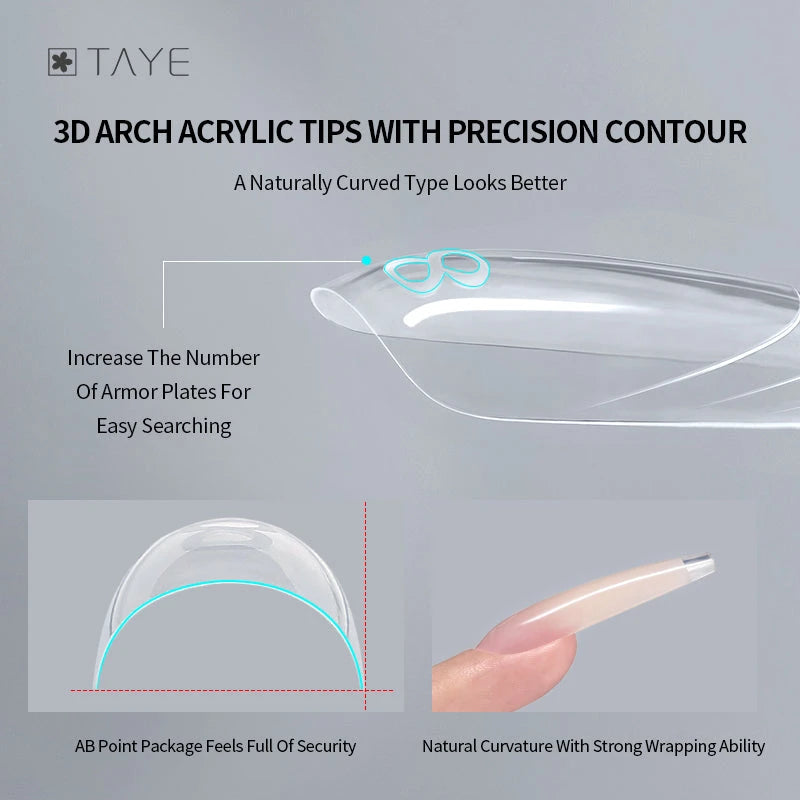 TAYE Nail Forms/Tips Assortment – Quick Extension Gel Nail Tips photo 4