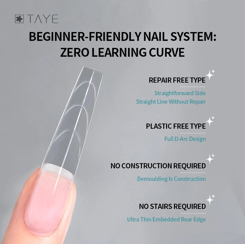 TAYE Nail Forms/Tips Assortment – Quick Extension Gel Nail Tips photo 5