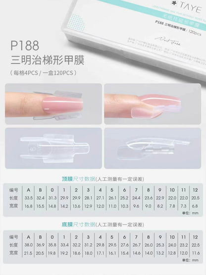 TAYE Nail Forms/Tips Assortment – Quick Extension Gel Nail Tips photo 7