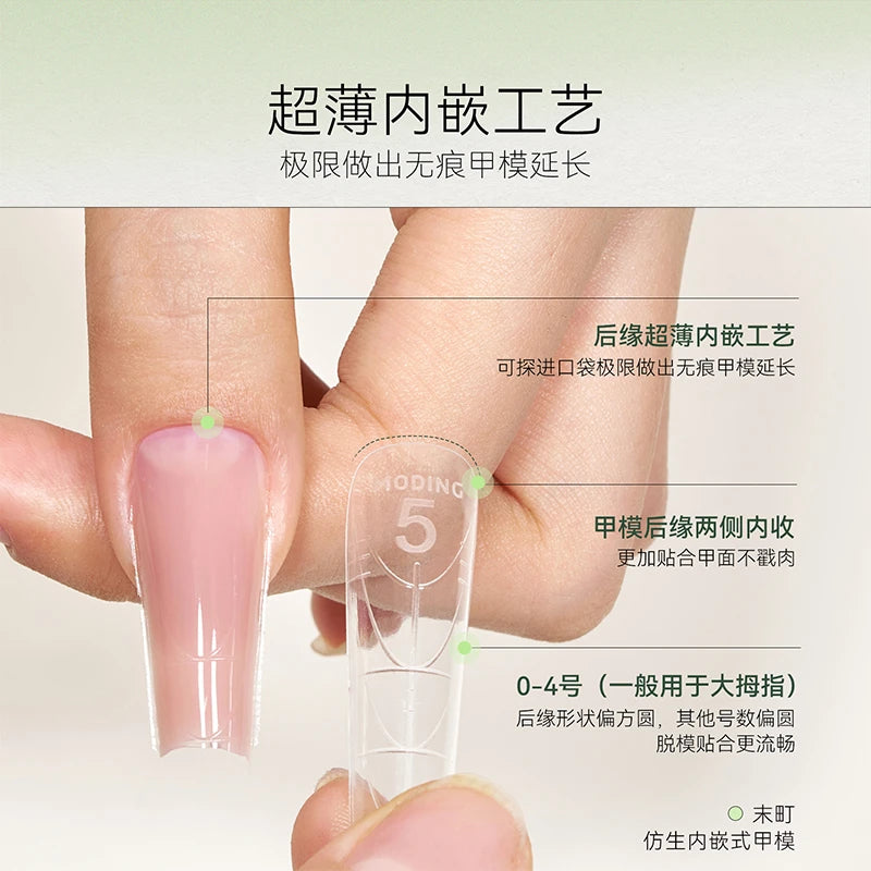 MODING Neutral Sheer & Sparkle Builder/Extension Gel for Nail Forms (24 Shades) + Bionic Form Tips photo 2