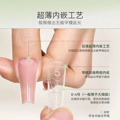 MODING Neutral Sheer & Sparkle Builder/Extension Gel for Nail Forms (24 Shades) + Bionic Form Tips photo 2