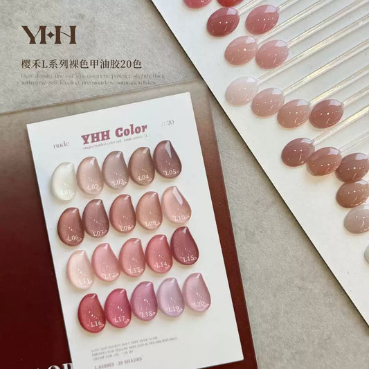 YHH Good-Complexion Nude L Series Gel Polish 10ml (20 Colors) photo 2