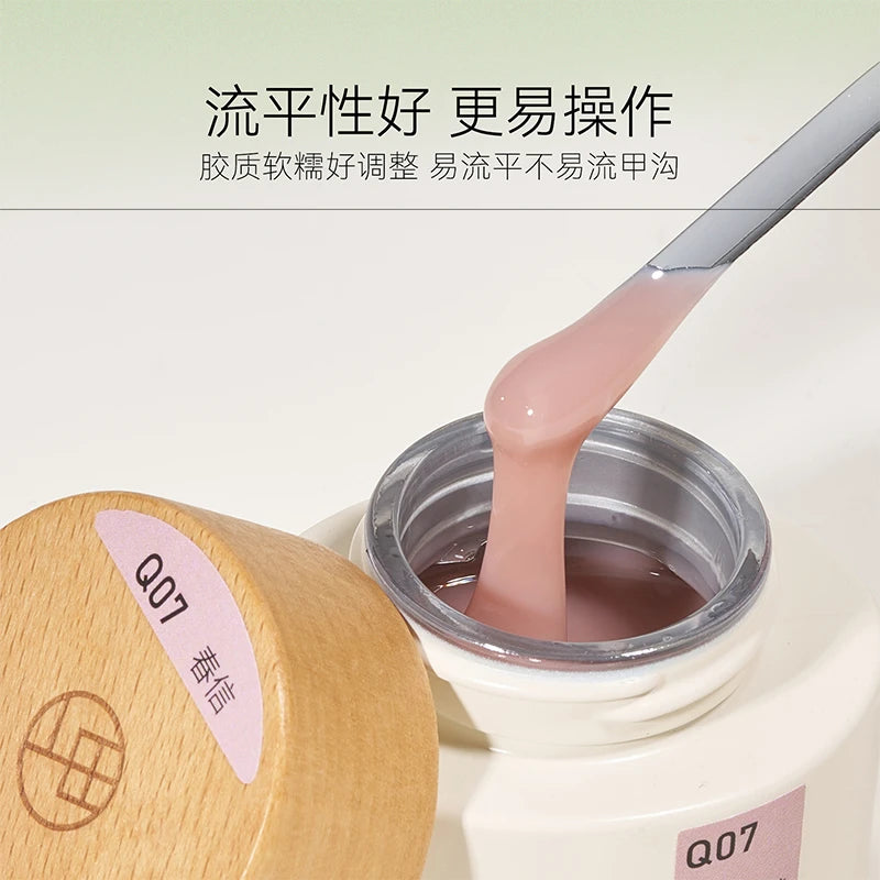 MODING Neutral Sheer & Sparkle Builder/Extension Gel for Nail Forms (24 Shades) + Bionic Form Tips photo 4