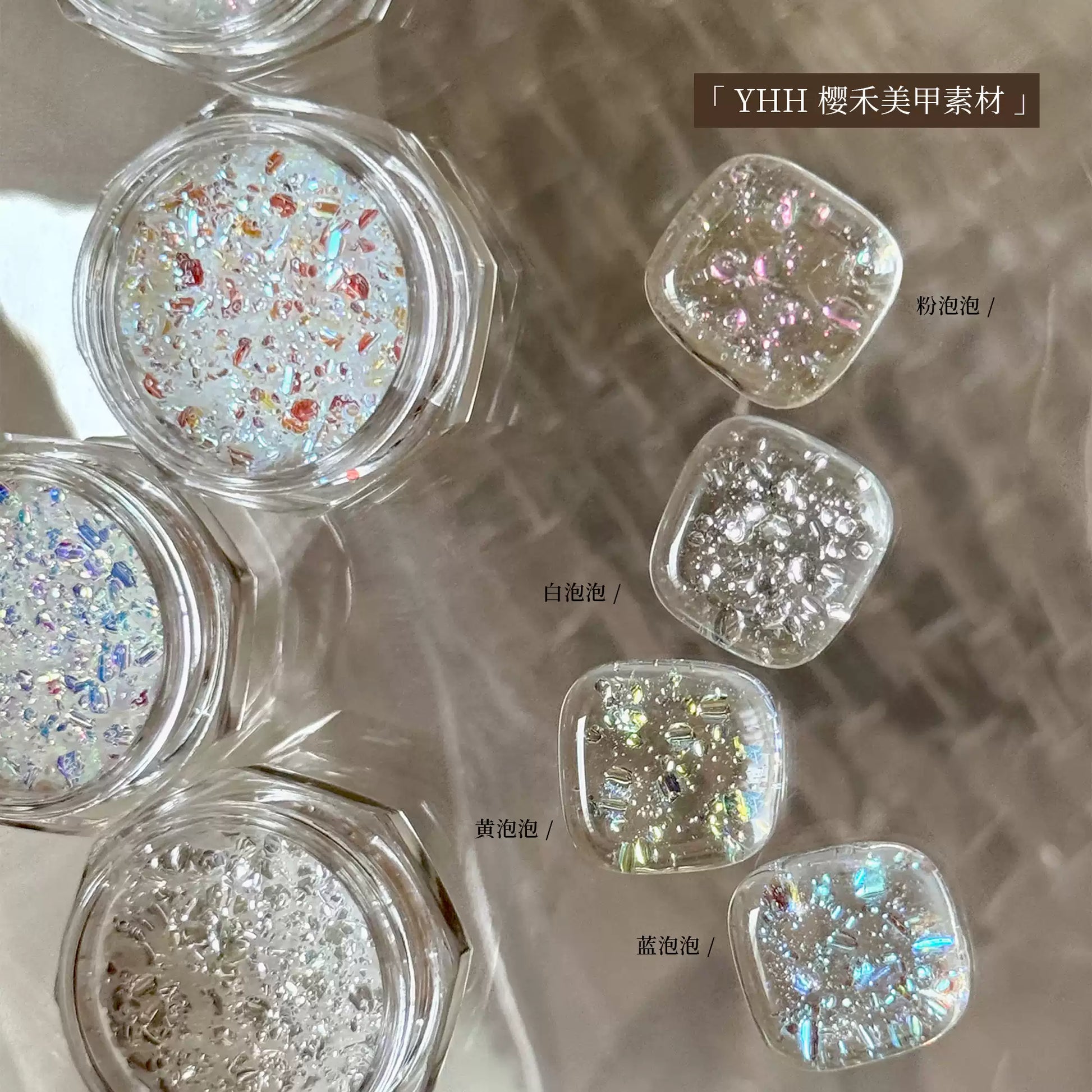 YHH Color Bubble Nail Glitter Sequins photo 3