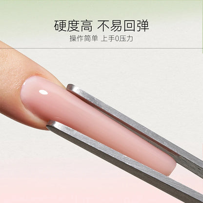 MODING Neutral Sheer & Sparkle Builder/Extension Gel for Nail Forms (24 Shades) + Bionic Form Tips photo 5