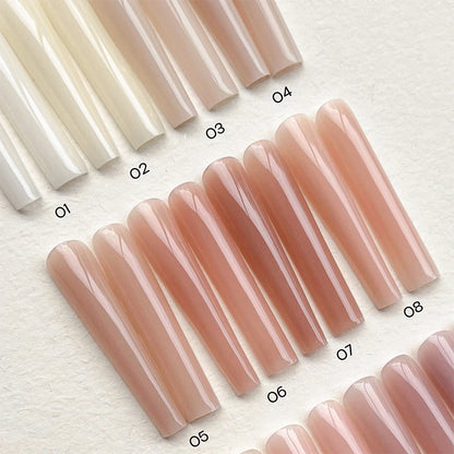 MODING Neutral Sheer & Sparkle Builder/Extension Gel for Nail Forms (24 Shades) + Bionic Form Tips photo 6
