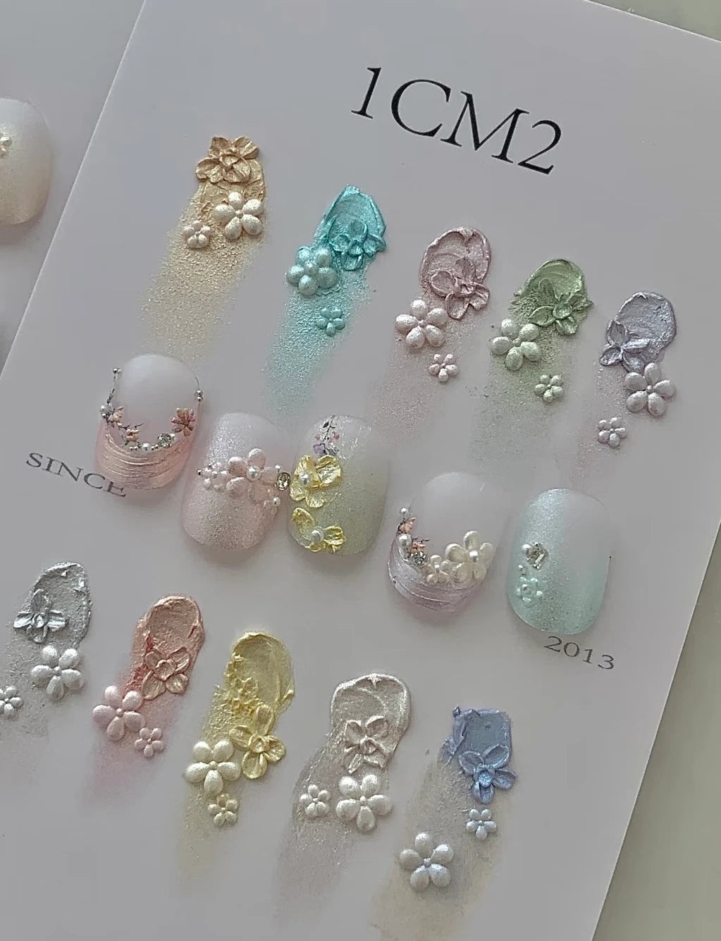 1CM2 Spring/Summer No Wipe Art Metallic Art Gel photo 4