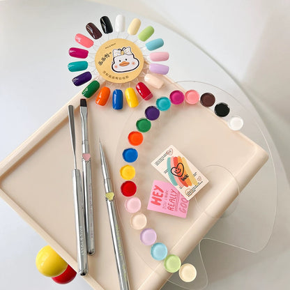 Nail & Yolly 18 Color Painting + Pat Pat + Stamping Gel Palette