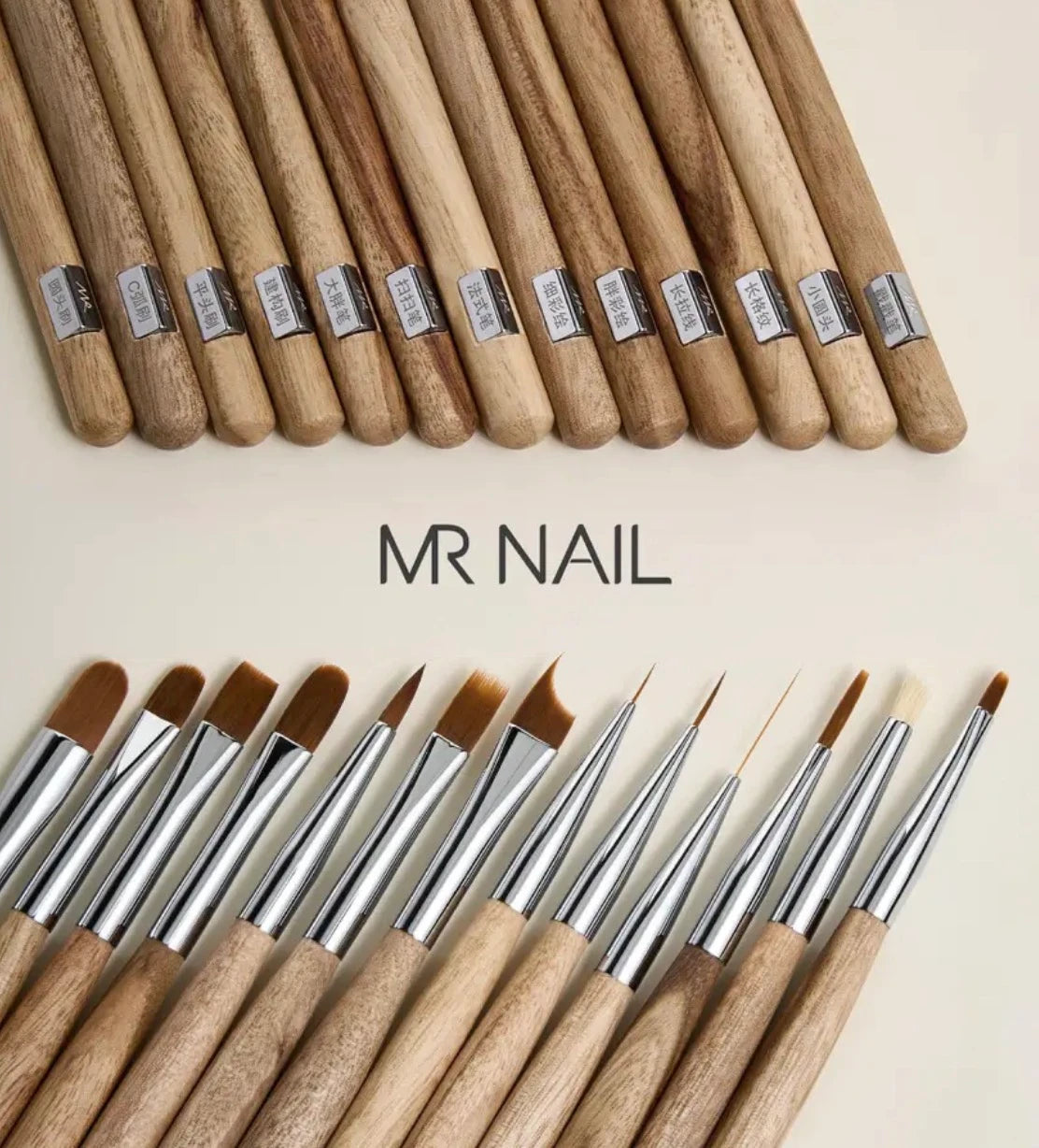 MR NAIL Original Series Nail Art Brushes (W521–W532) photo 3
