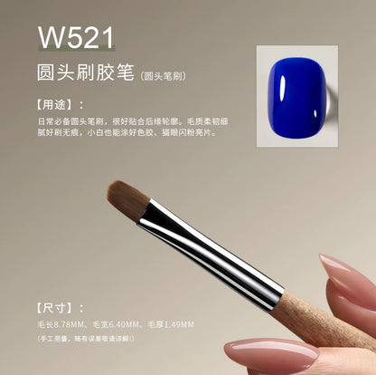 MR NAIL Original Series Nail Art Brushes (W521–W532) photo 11