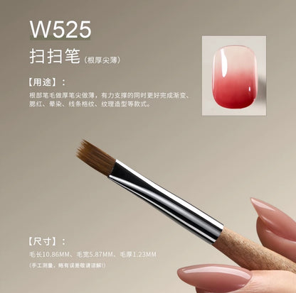 MR NAIL Original Series Nail Art Brushes (W521–W532) photo 15