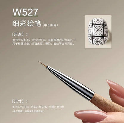 MR NAIL Original Series Nail Art Brushes (W521–W532) photo 17