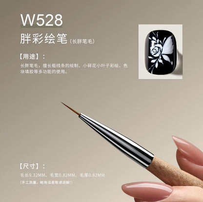MR NAIL Original Series Nail Art Brushes (W521–W532) photo 18