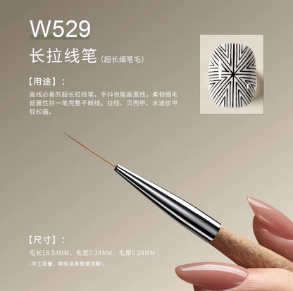 MR NAIL Original Series Nail Art Brushes (W521–W532) photo 19