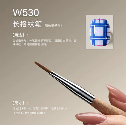 MR NAIL Original Series Nail Art Brushes (W521–W532) photo 20