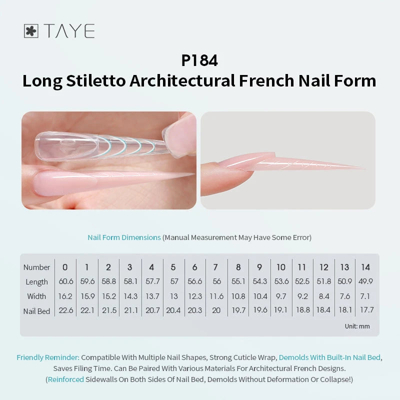 TAYE Nail Forms/Tips Assortment – Quick Extension Gel Nail Tips photo 18