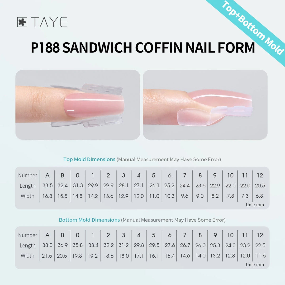 TAYE Nail Forms/Tips Assortment – Quick Extension Gel Nail Tips photo 20