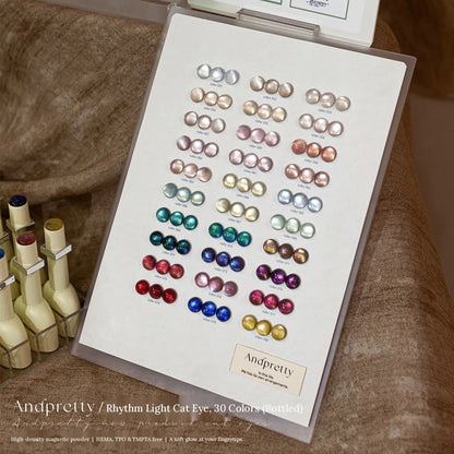 Rhythm Light swatch board, color 051 to color 080