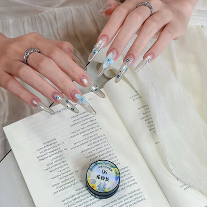 Clear Water Cat Eye gel shade 06 on nails