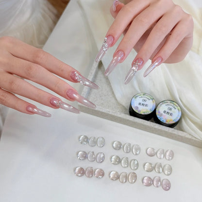 Clear Water Cat Eye gel shade 09 on nails