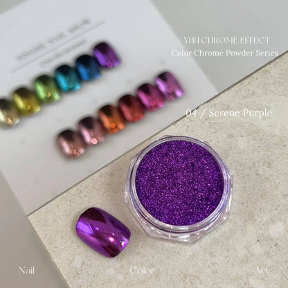 04 Serene Purple: jar and chrome swatch tip