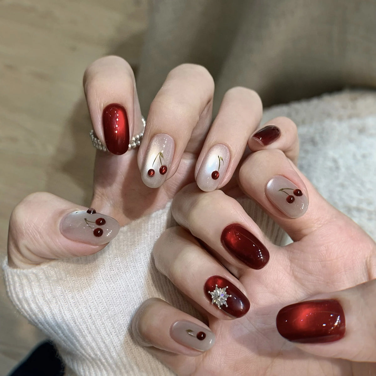 Cute Pet Cat Eye gel shade 03 on nails