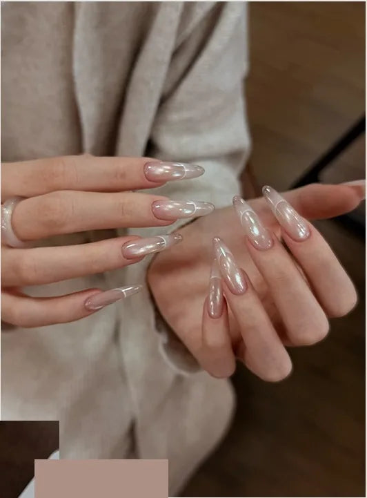 Dewy Cat Eye gel shade 02 on nails
