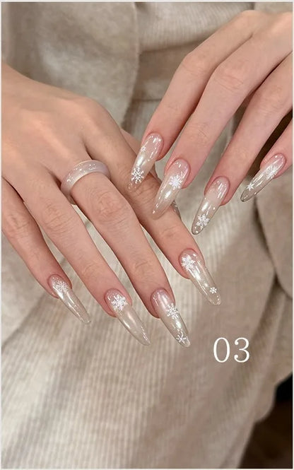 Dewy Cat Eye gel shade 03 on nails