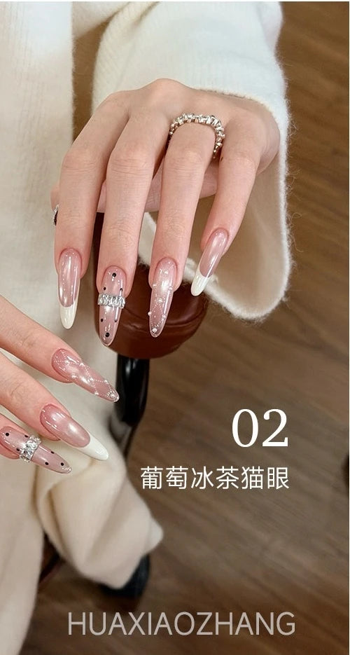 Flower Principal Grape Ice Tea Cat Eye Gel Polish photo 3