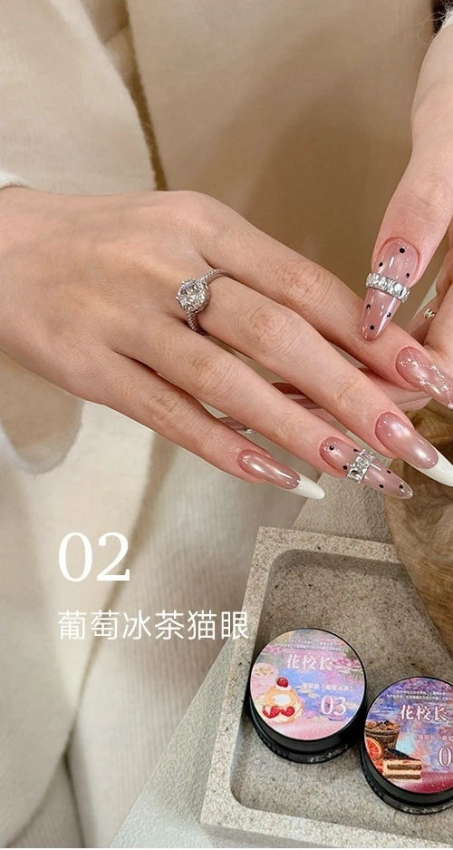 Flower Principal Grape Ice Tea Cat Eye Gel Polish photo 4