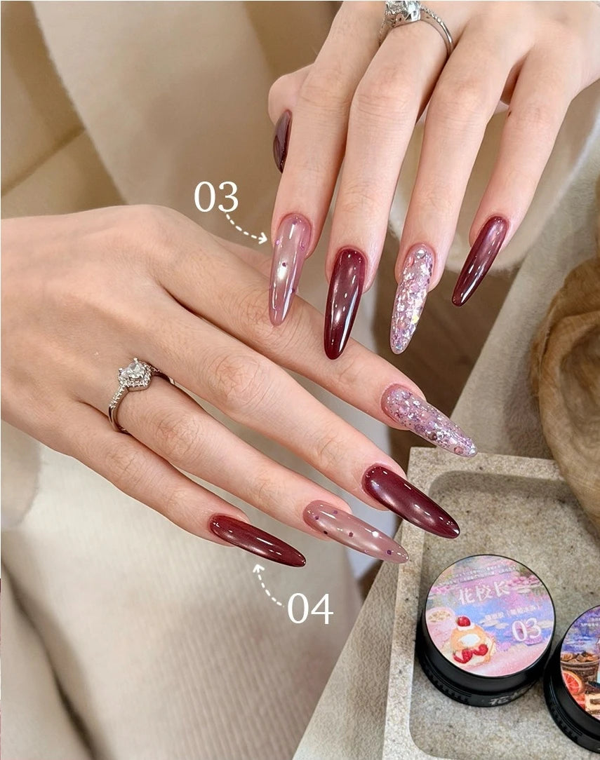 Flower Principal Grape Ice Tea Cat Eye Gel Polish photo 8