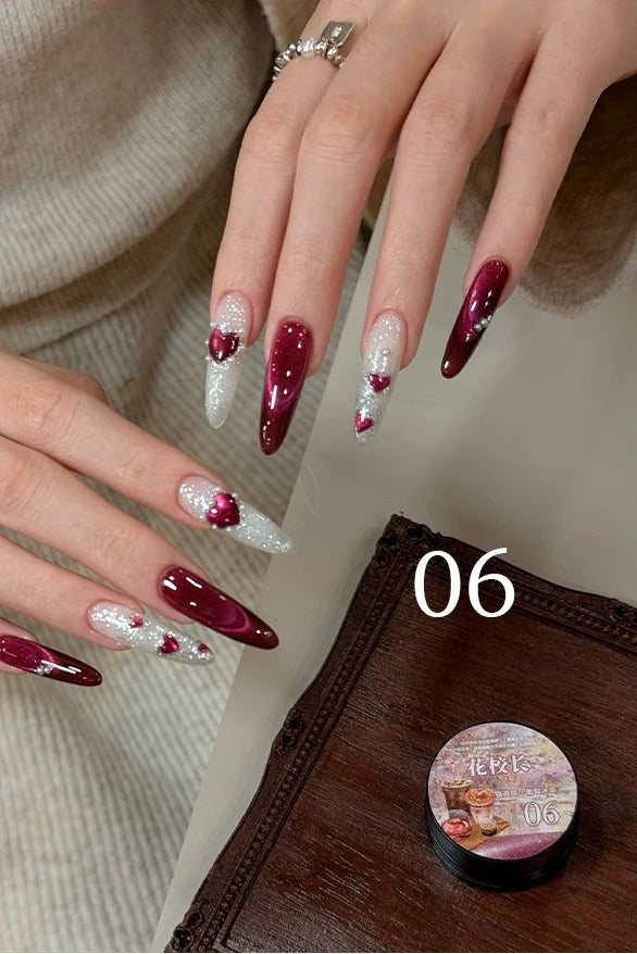 Flower Principal Grape Ice Tea Cat Eye Gel Polish photo 16