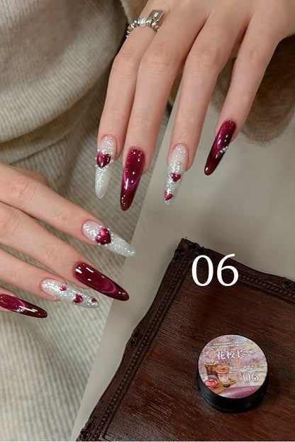 Flower Principal Grape Ice Tea Cat Eye Gel Polish photo 16