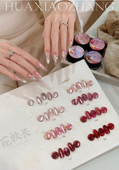Flower Principal Grape Ice Tea Cat Eye Gel Polish photo 19