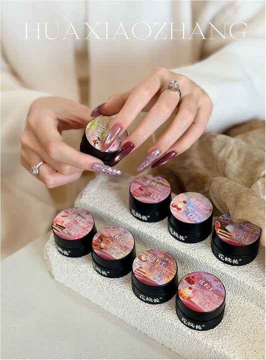 Flower Principal Grape Ice Tea Cat Eye Gel Polish photo 20