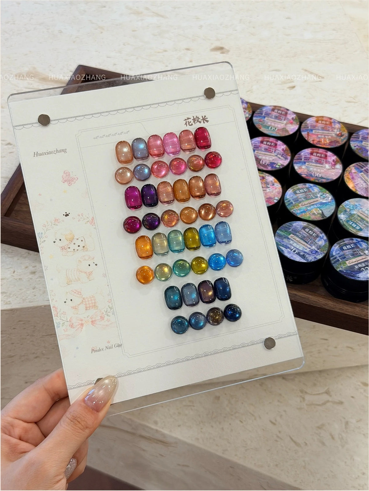 Flower Principal Color Gem Cat Eye Gel Polish (Singles/22-Color Set) photo 8