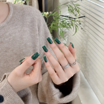 Little Black Bottle solid color gel shade 43 on nails