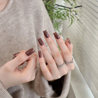 Little Black Bottle solid color gel shade 70 on nails