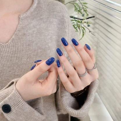 Little Black Bottle solid color gel shade 117 on nails