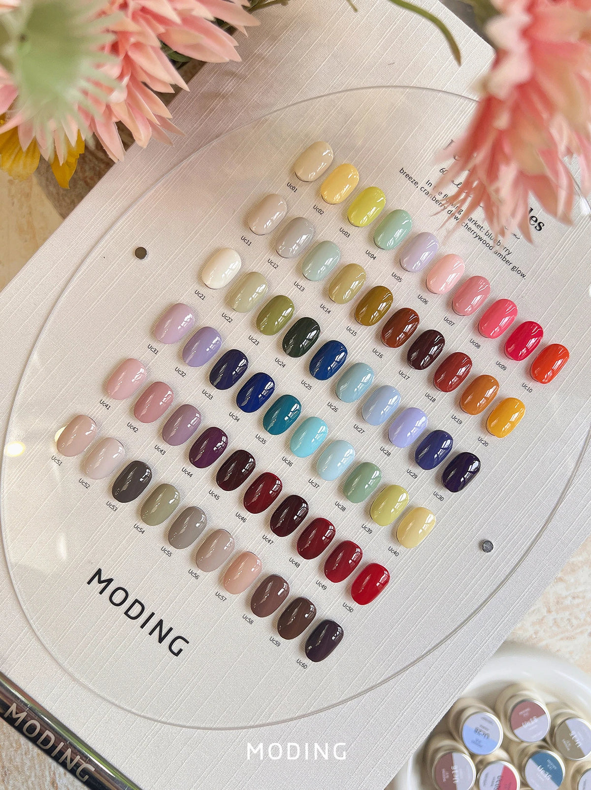 Moding Berry Rambles 60-color pot gel color board