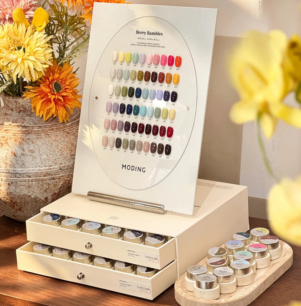 Moding Berry Rambles 60-color pot gel display stand drawers