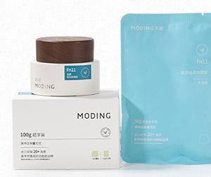 MODING Fn11 Clear Diamond Top Coat Gel 100g jar and refill pouch