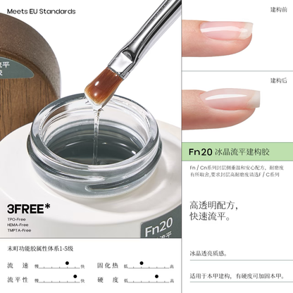 MODING Fn20 Ice Crystal Self-Leveling Builder Gel 20g product details