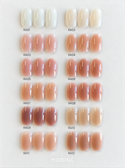 MODING RA 12-color builder base swatch board, straightened