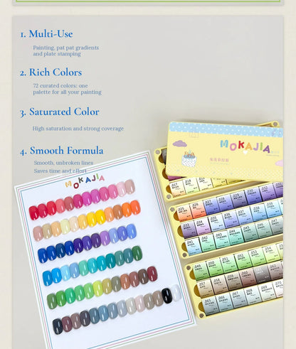 Multi-use, rich colors, saturated color and smooth formula