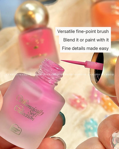 Fine-point brush for blooming and painting details
