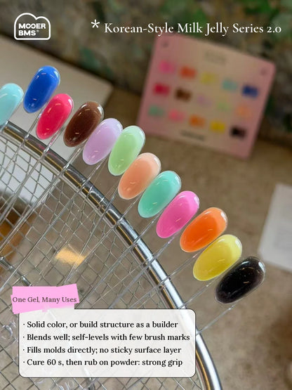 One gel, many uses: solid color, blending, molds, powder